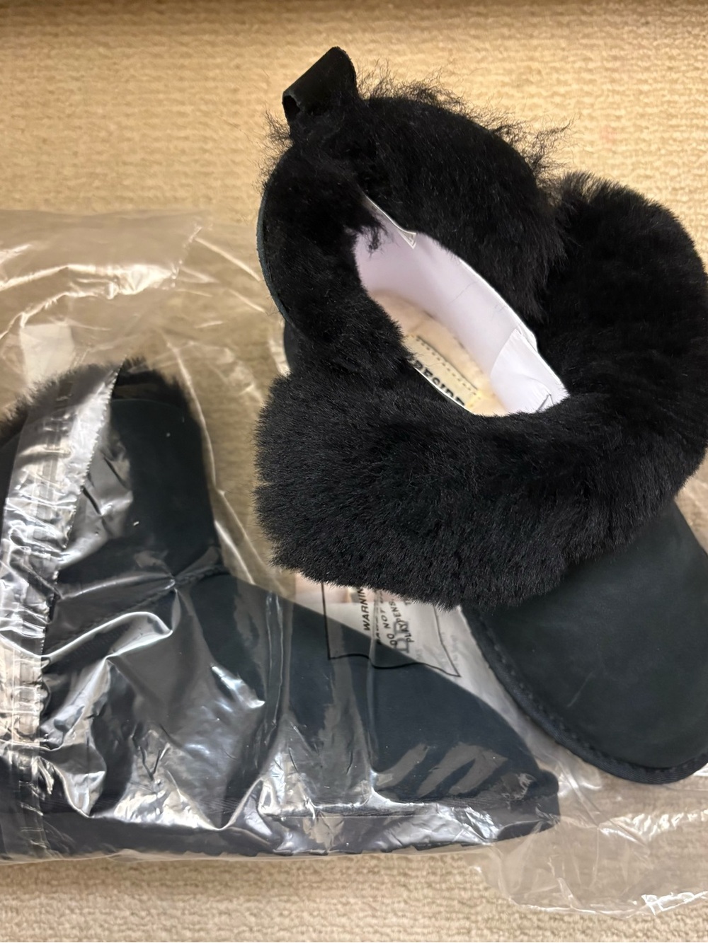 Fireside by Dearfoams Perth Genuine Shearling Foldover Boot Slipper